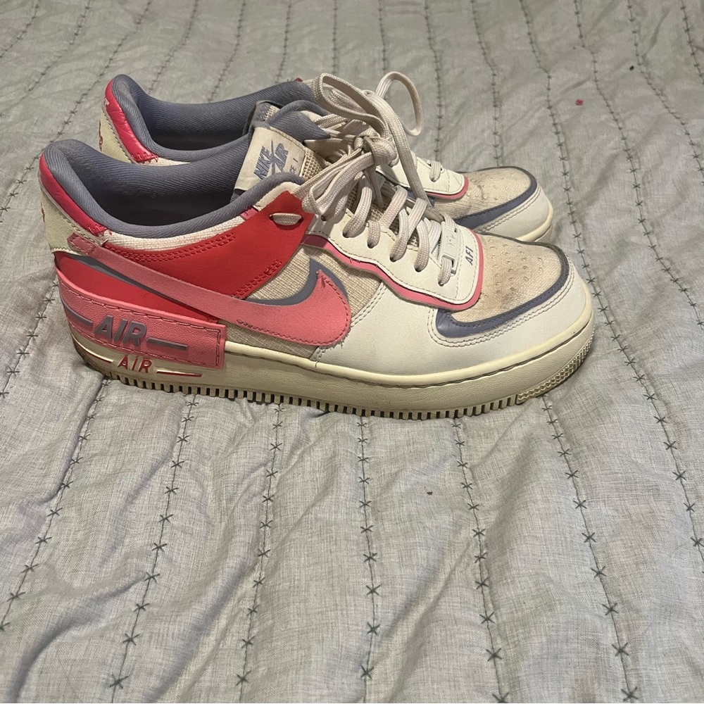 Nike Air Sneakers with Pink and Cream Highlights